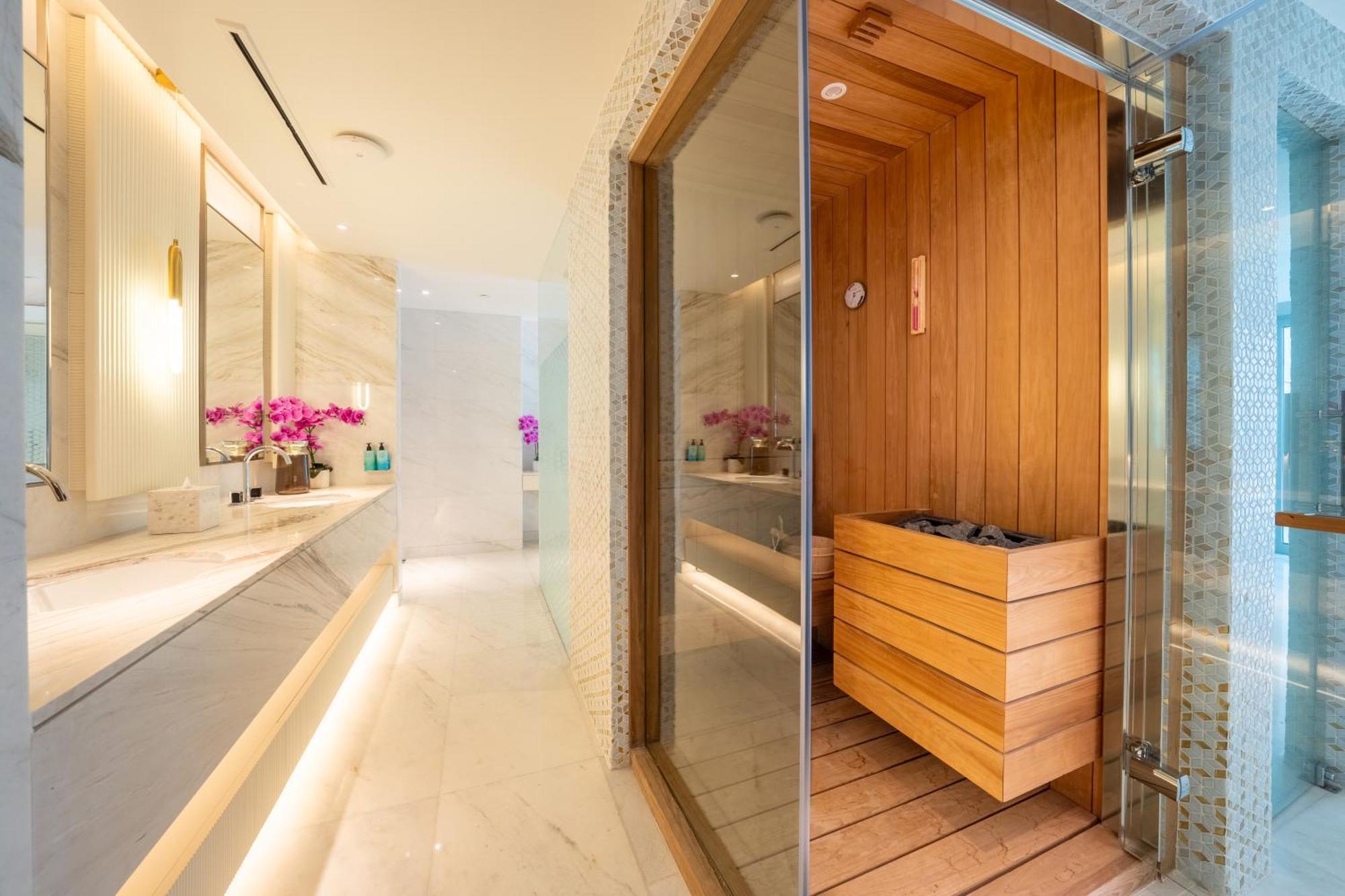 ホテル Five Luxe ドバイ エクステリア 写真 Sauna at The Spa at The Atlantis